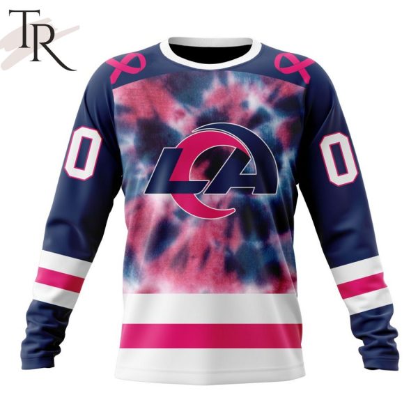 NFL Los Angeles Rams Special Pink Fight Breast Cancer Hoodie