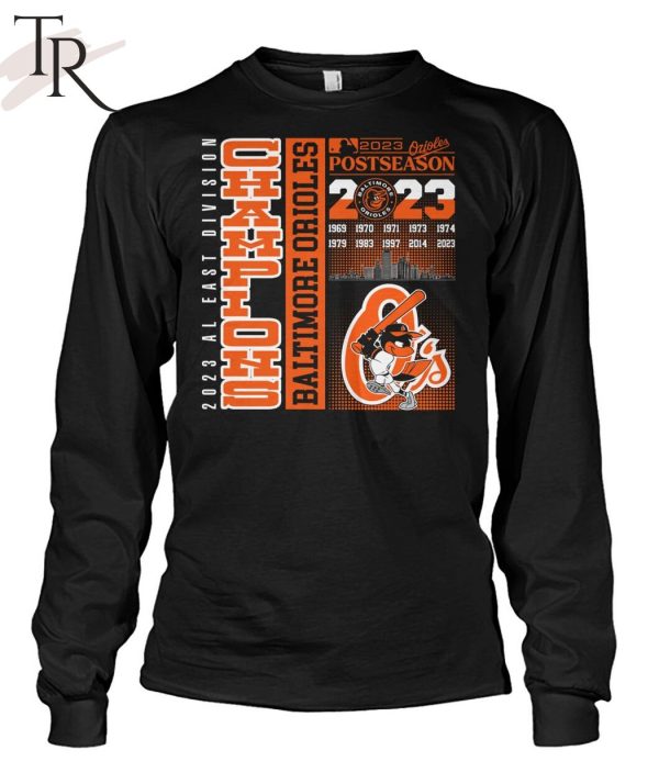 2023 AL East Division Champions Baltimore Orioles Postseason T-Shirt