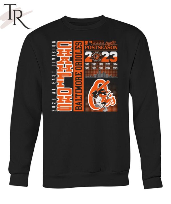 2023 AL East Division Champions Baltimore Orioles Postseason T-Shirt