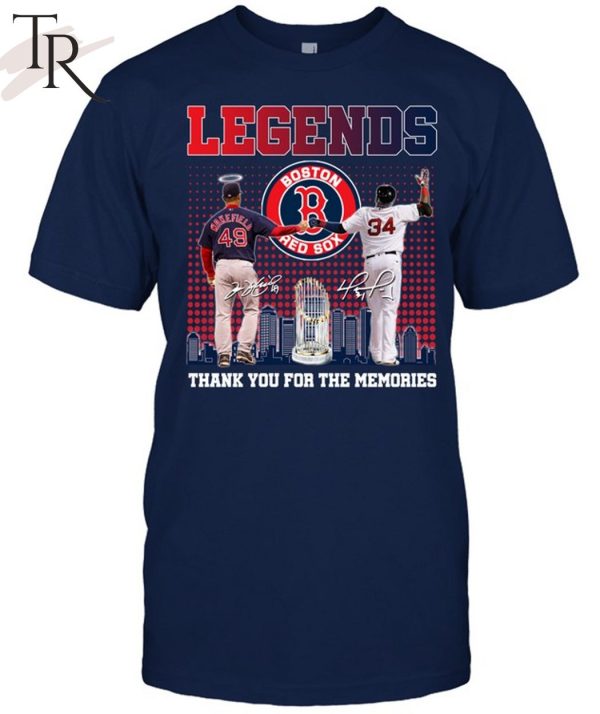 Legends Boston Red Sox Thank You For The Memories T-Shirt