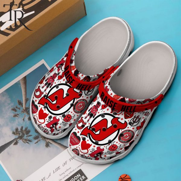 PREMIUM Raise Hell New Jersey Devils Hockey Clogs