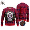 LIGA MX C.F. Monterrey Special Sugar Skull Christmas Ugly Sweater