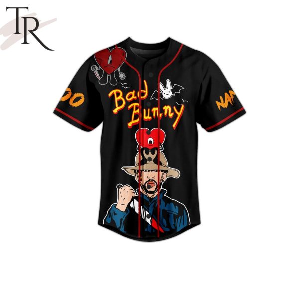 Customize Bad Bunny Un Halloween Sin Ti Baseball Jersey