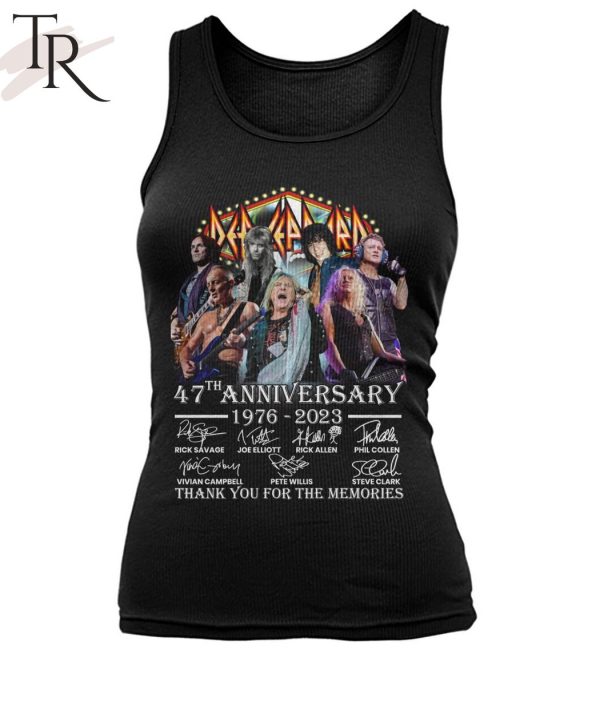 Def Leppard Hard Rock 47th Anniversary 1976 – 2023 Thank You For The Memories Unisex T-Shirt