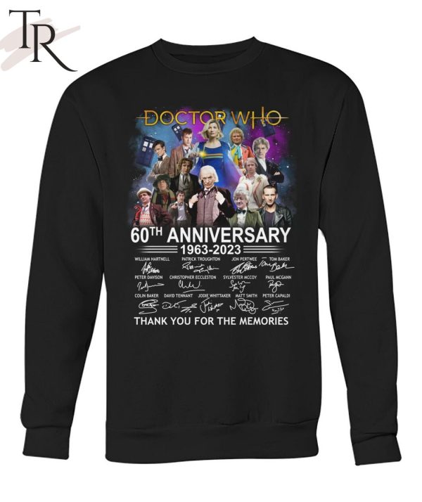 Doctor Who 60th Anniversary 1963 – 2023 Signature Thank You For The Memories Unisex T-Shirt