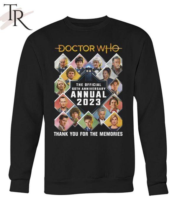 Doctor Who The Official 60th Anniversary Annual 2023 Thank You For The Memories Unisex T-Shirt