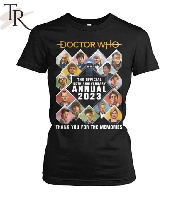 Doctor Who The Official 60th Anniversary Annual 2023 Thank You For The Memories Unisex T-Shirt