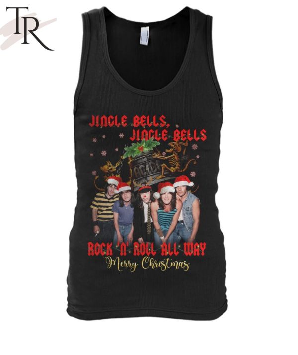 Jingle Bells Jingle Bells Rock ‘n’ Roll All Way Merry Christmas Unisex T-Shirt