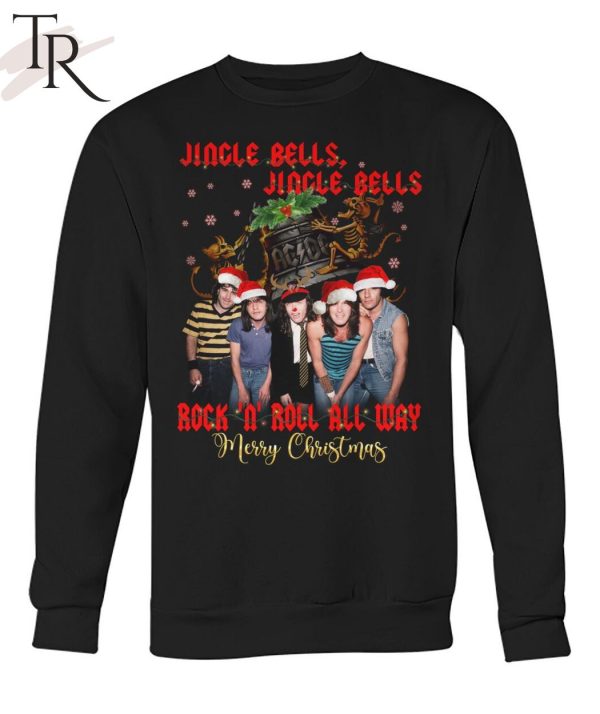 Jingle Bells Jingle Bells Rock ‘n’ Roll All Way Merry Christmas Unisex T-Shirt