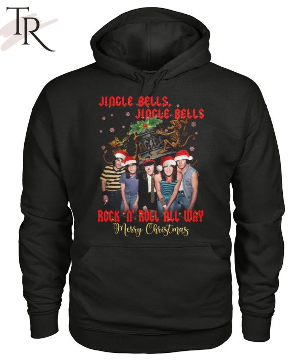 Jingle Bells Jingle Bells Rock ‘n’ Roll All Way Merry Christmas Unisex T-Shirt