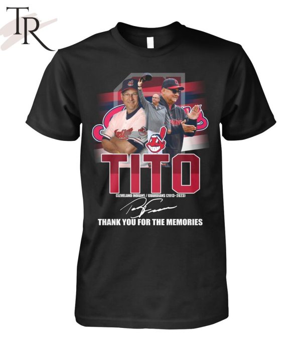 Tito Cleveland Indians, Guardians 2013 – 2023 Thank You For The Memories Unisex T-Shirt