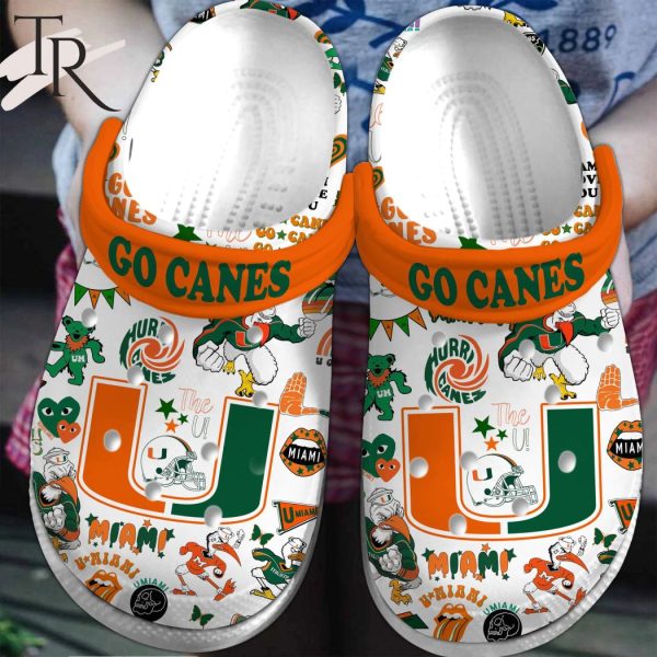 PREMIUM Go Canes Hurri Canes Miami Clogs