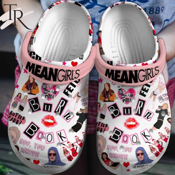 PREMIUM Meangirls We Wear Pink Burn Book Clogs