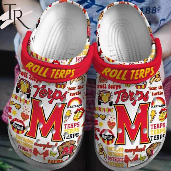 PREMIUM Roll Terps Marryland Terrapins Clogs