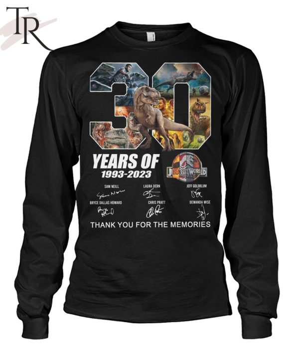 30 Years Of 1993 – 2023 Jurassic World Thank You For The Memories Unisex T-Shirt