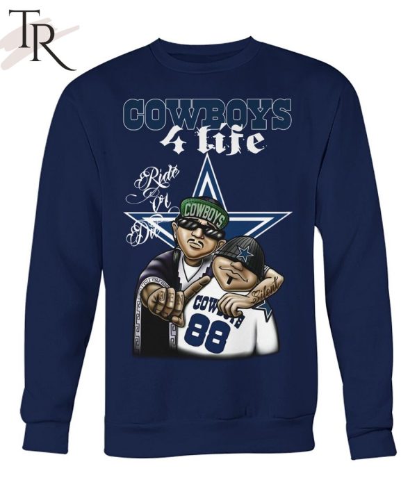 Dallas Cowboys 4 Life Ride Or Die Unisex T-Shirt - Torunstyle