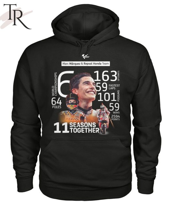 Marc Marquez & Repsol Hondo Team 11 Seasons Together Unisex T-Shirt