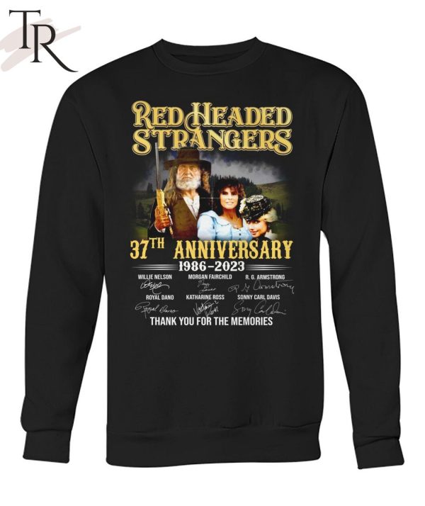 Red Headed Stranger 37th Anniversary 1986 – 2023 Thank You For The Memories Unisex T-Shirt