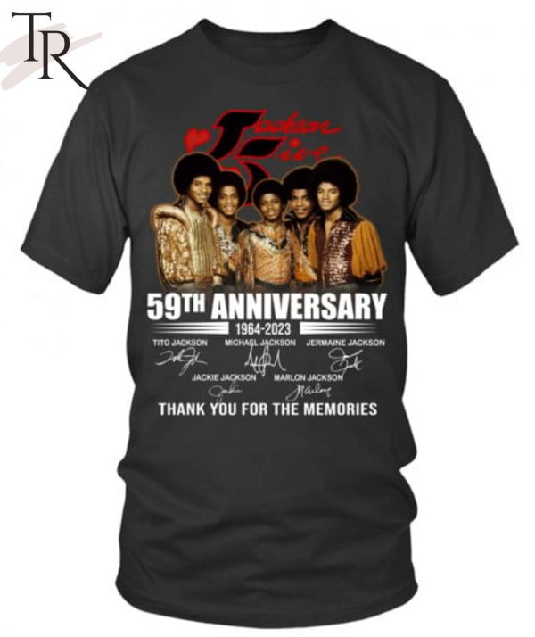 The Jackson 5 59th Anniversary 1964 – 2023 Thank You For The Memories Unisex T-Shirt