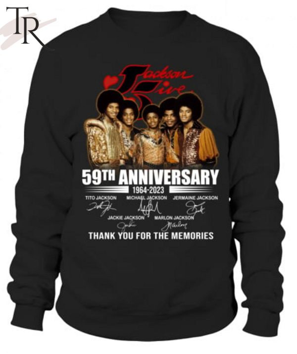 The Jackson 5 59th Anniversary 1964 – 2023 Thank You For The Memories Unisex T-Shirt