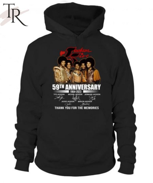 The Jackson 5 59th Anniversary 1964 – 2023 Thank You For The Memories Unisex T-Shirt