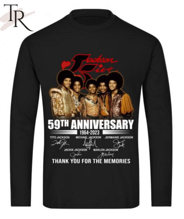 The Jackson 5 59th Anniversary 1964 – 2023 Thank You For The Memories Unisex T-Shirt