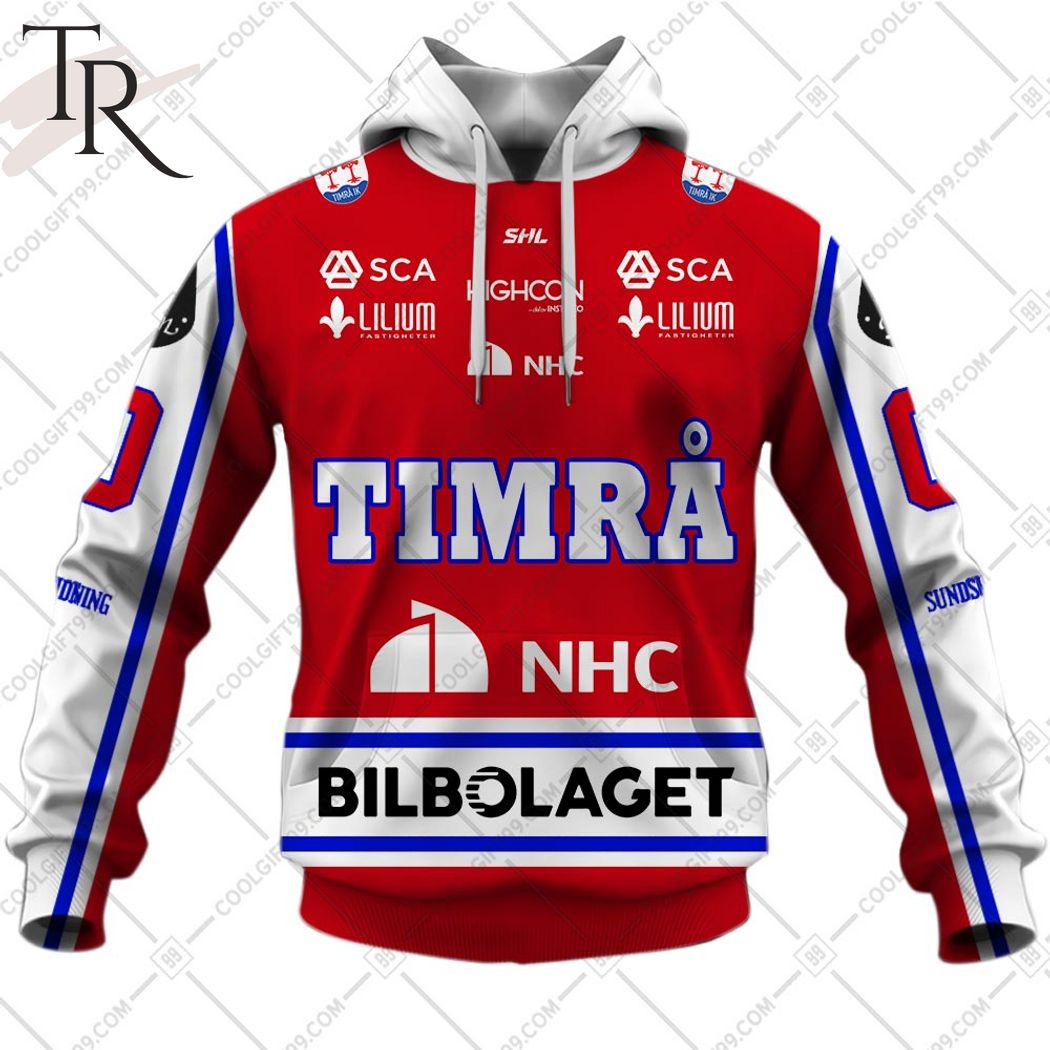 Personalized SHL Timra IK Home jersey Style Hoodie