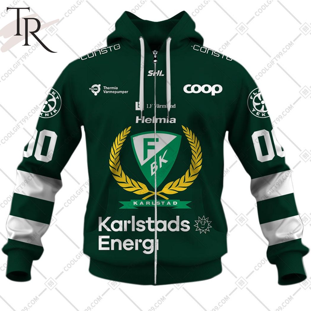 SHL Logo Farjestad BK Design Custom Name Baseball Jersey Shirt For Fans -  Freedomdesign