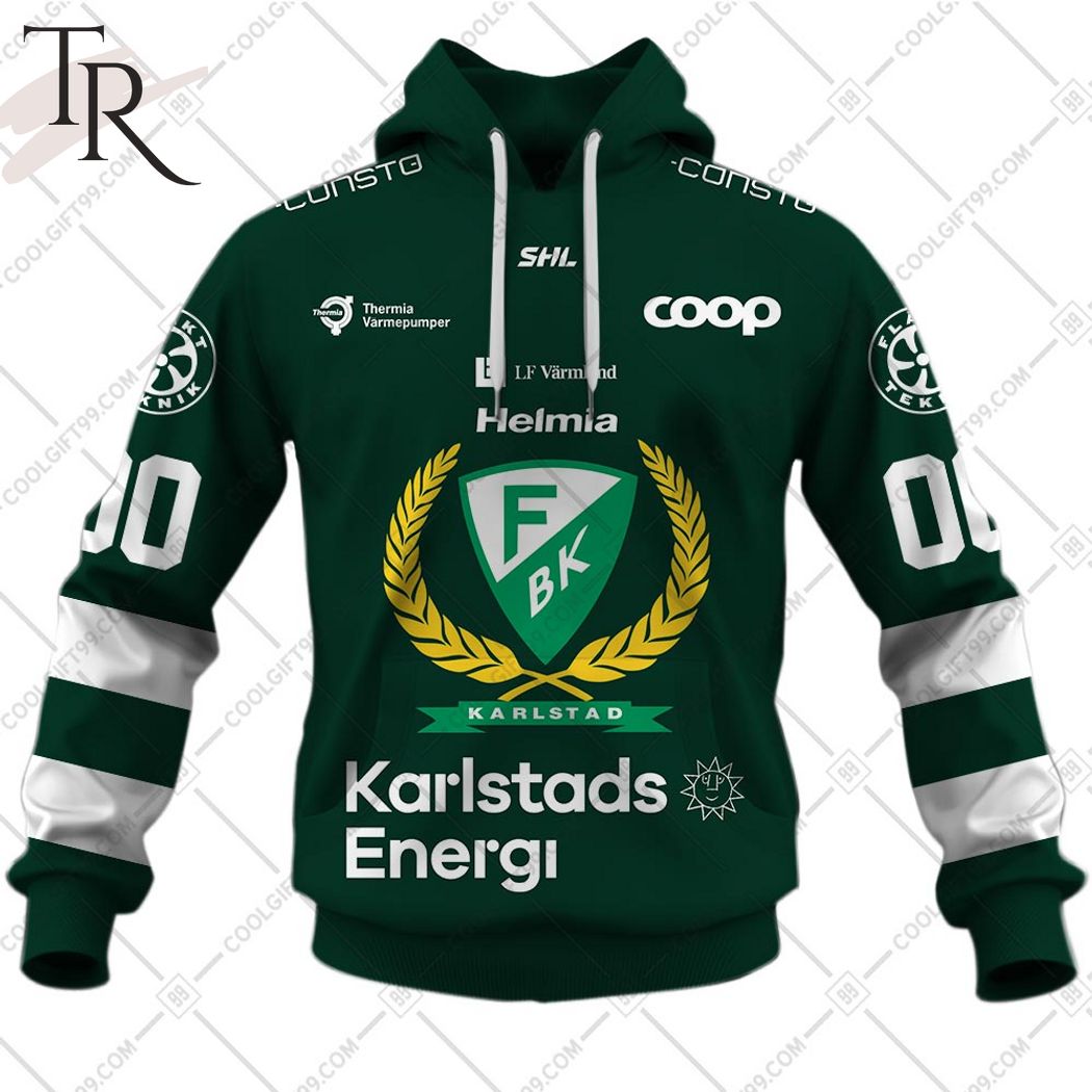 SHL Farjestad BK Home jersey Style Hoodie - Torunstyle