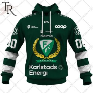 SHL Farjestad BK Home jersey Style Hoodie