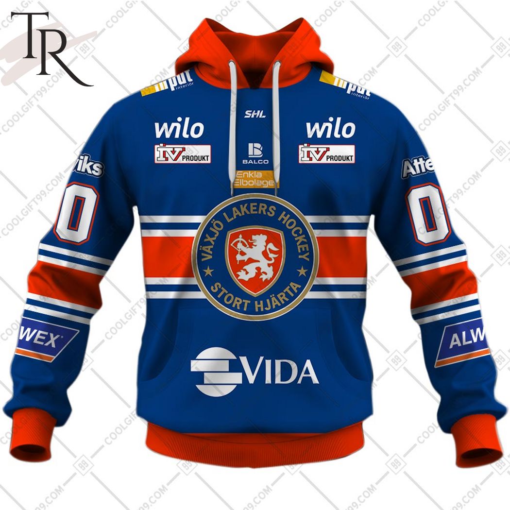 SHL Vaxjo Lakers Home jersey Style Hoodie Torunstyle