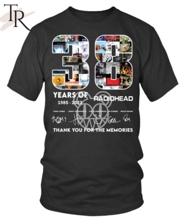 38 Years Of 1985 – 2023 Radiohead Thank You For The Memories T-Shirt