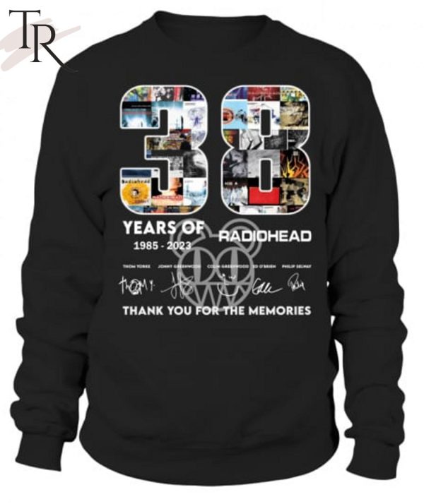 38 Years Of 1985 – 2023 Radiohead Thank You For The Memories T-Shirt