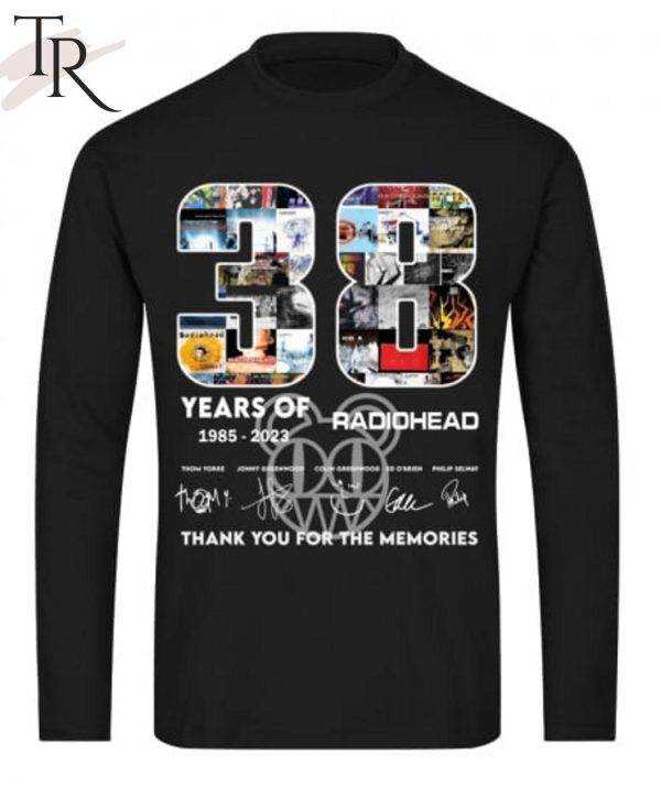 38 Years Of 1985 – 2023 Radiohead Thank You For The Memories T-Shirt