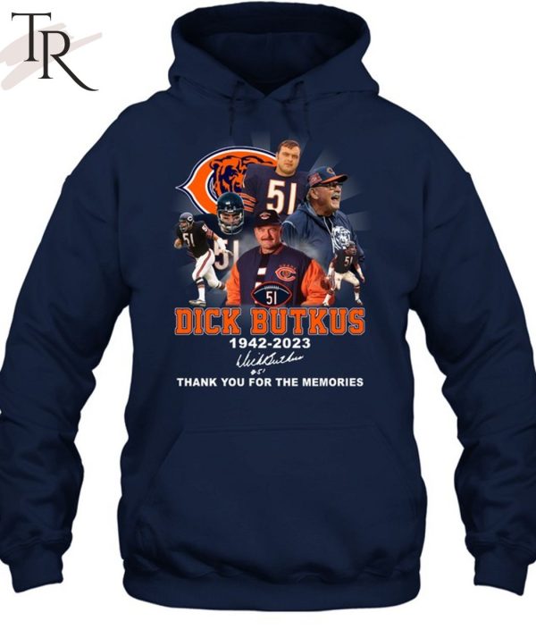 Dick Butkus 1942 – 2023 Signature Thank You For The Memories T-Shirt