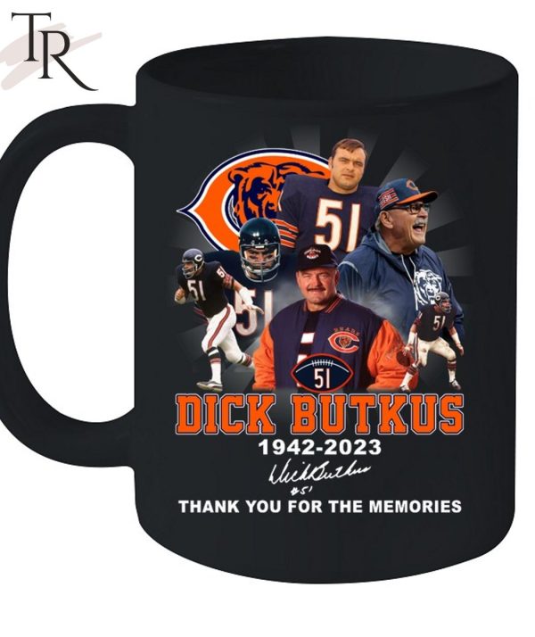 Dick Butkus 1942 – 2023 Signature Thank You For The Memories T-Shirt