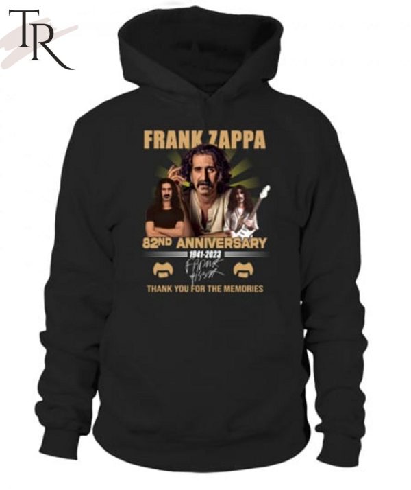 Frank Zappa 82nd Anniversary 1941 – 2023 Thank You For The Memories T-Shirt