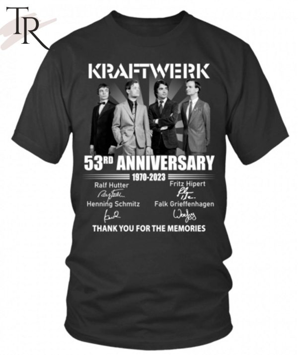 Kraftwerk 53rd Anniversary 1970 – 2023 Thank You For The Memories T-Shirt