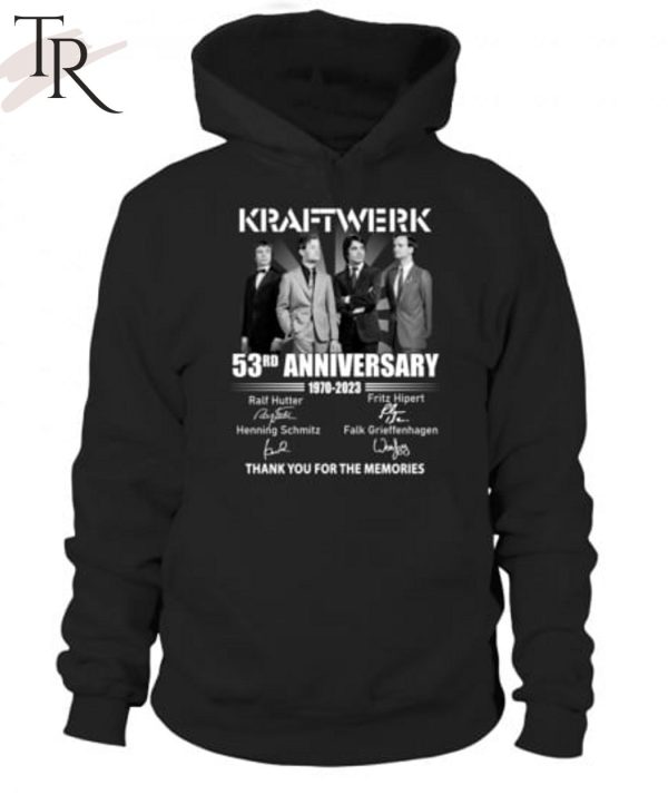 Kraftwerk 53rd Anniversary 1970 – 2023 Thank You For The Memories T-Shirt