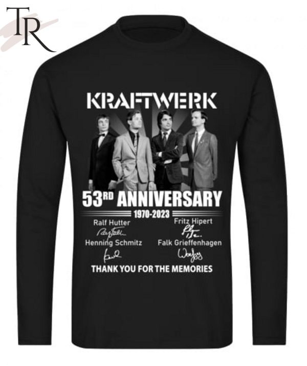 Kraftwerk 53rd Anniversary 1970 – 2023 Thank You For The Memories T-Shirt