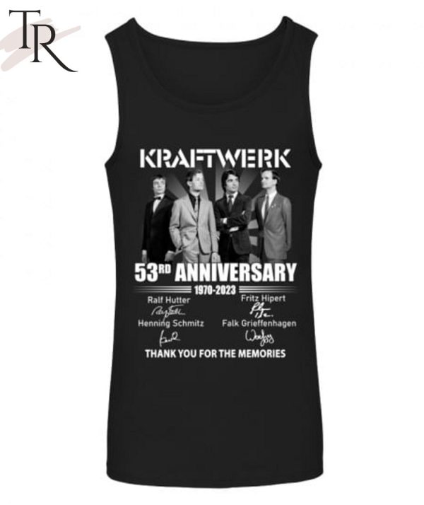 Kraftwerk 53rd Anniversary 1970 – 2023 Thank You For The Memories T-Shirt