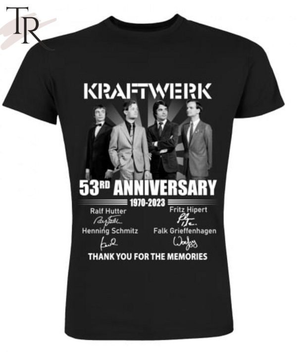 Kraftwerk 53rd Anniversary 1970 – 2023 Thank You For The Memories T-Shirt