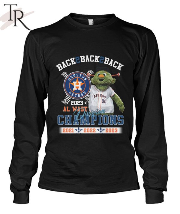 MLB Houston Astros Back2back2back 2023 AL East Division Champions 2021 2022 2023 T-Shirt