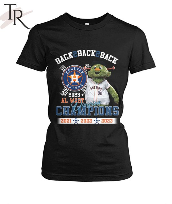 MLB Houston Astros Back2back2back 2023 AL East Division Champions 2021 2022 2023 T-Shirt