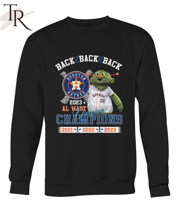 MLB Houston Astros Back2back2back 2023 AL East Division Champions 2021 2022 2023 T-Shirt