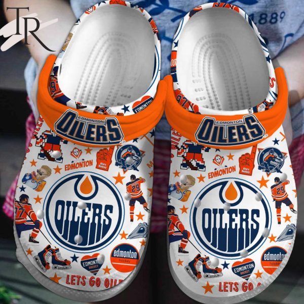 PREMIUM Edmonton Oliers Lets Go Oliers Clogs