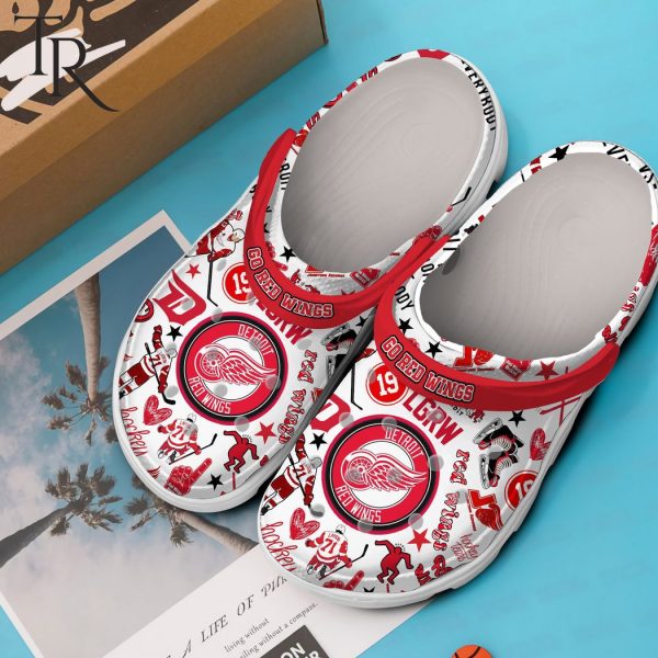 PREMIUM Go Red Wings Detroit Red Wings Larkin Clogs