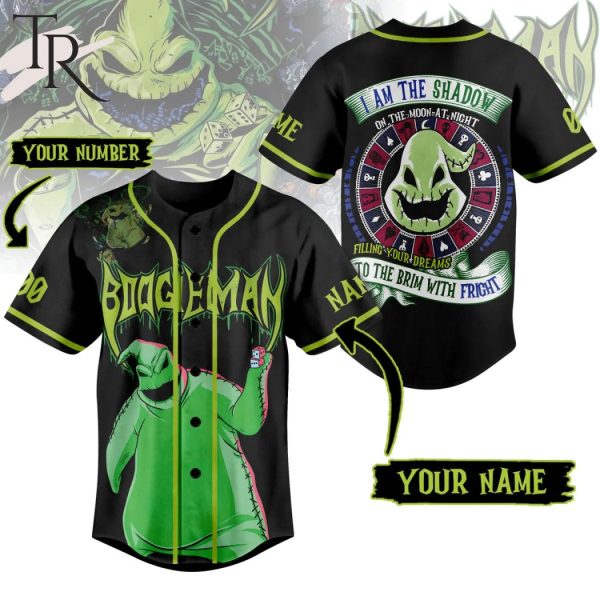 Personalized Boogie Man I Am The Shadow On The Moon At Night Filling Your Dreams To The Brim With Fright Baseball Jersey