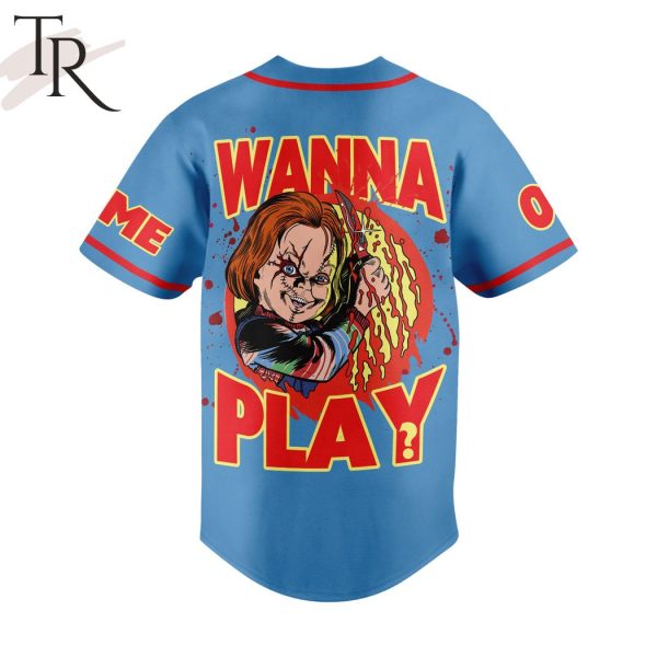 Personalized Chucky Wanna Play Chucky Baseball Jersey