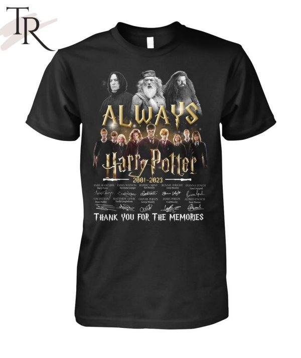 Always Harry Potter 2001 – 2023 Thank You For The Memories Signature T-Shirt